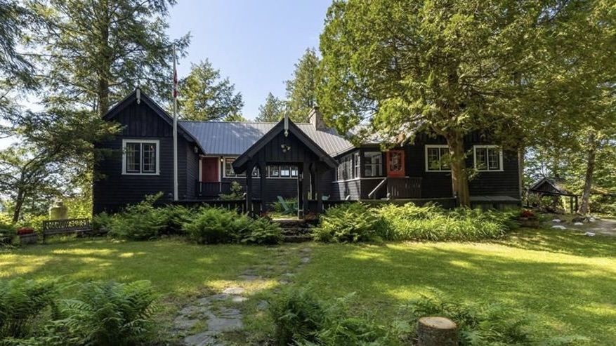 Historic Cottage with Huge Boathouse for Sale on Lake of Bays